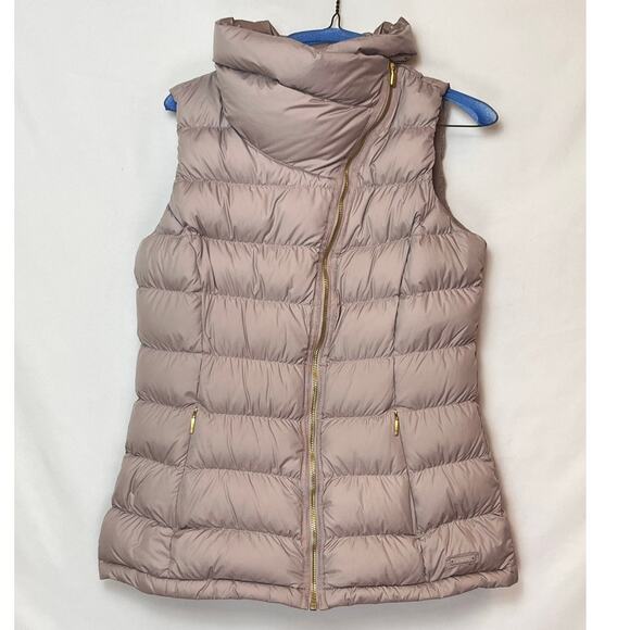 Athleta Women's Size Small Pink Downabout Down Insulated Zip Pocket Vest 350373 - Picture 1 of 8